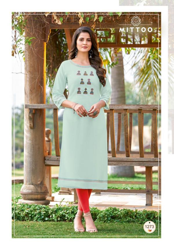 Mittoo Palak 31 Fancy Rayon Embroidery Kurti